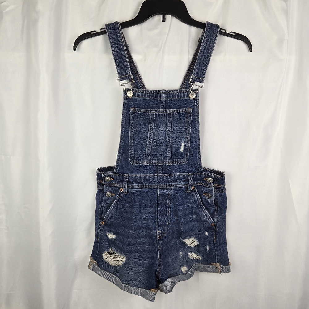 H&M Blue Denim Short Overalls